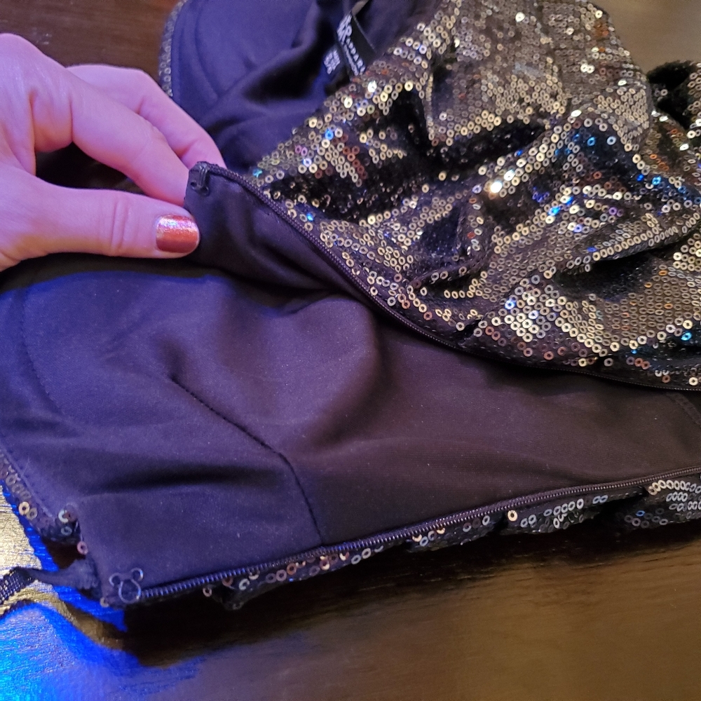 🦋5/$15 Stunning Strapless Sequin Party Mini Dress SIZE 5/6 - Picture 5 of 8